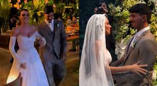 Gabriel Medina e Isabella Arantes celebram casamento em festa com presença de famosos