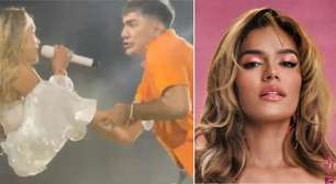 Fã invade palco e agarra Karol G durante show no Canadá
