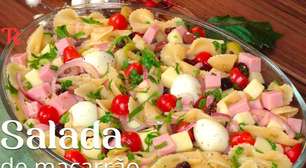 Salada de macarrão caprichada e refrescante, com um tempero especial que todos vão amar