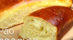 Pão caseiro fofinho feito com ingredientes simples e econômicos, perfeito para o café da manhã