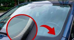 Nem para decoração nem para descansar a vista: essa é a verdadeira função dos pontinhos ao longo da borda do para-brisa do carro