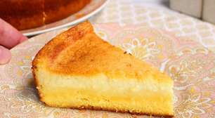 Bolo de milho cremoso feito no liquidificador com um sabor inesquecível de comida da roça