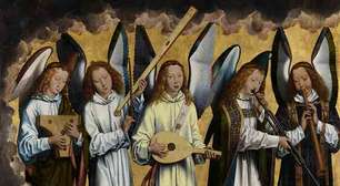 os instrumentos que a arte consagrou nas mãos dos anjos