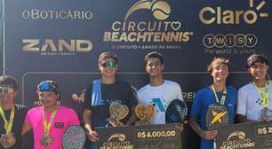 Nº 4 do mundo, Daniel Mola é campeão com Andrey Soares em São José dos Campos (SP) na 8ª etapa do Circuito Beach Tennis