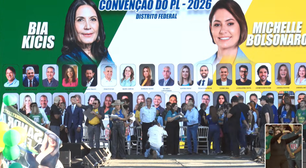 Com ausência de Michelle Bolsonaro, PL oficializa candidaturas de ex-primeira-dama e Bia Kicis ao Senado pelo DF