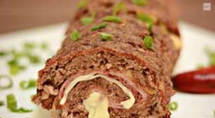 Rocambole de carne moída com presunto e queijo: receita fácil e deliciosa