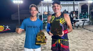 Lenda do Beach Tennis e radicado no Rio de Janeiro, Alessandro Calbucci alcança seu 90º título com jovem talento em encontro de gerações