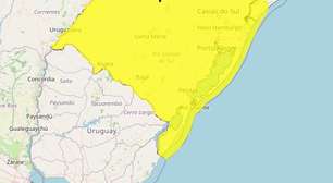 RS entra em alerta amarelo do Inmet com risco de temporais e granizo nesta segunda-feira