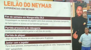 Neto revela plano para arrematar encontro com Neymar em leilão: 'Vou tentar'