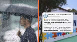 Chuva em Pernambuco faz cidades suspenderem aulas nesta terça (4)