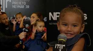 Mavie rouba a cena com dancinha durante entrevista de Neymar em leilão