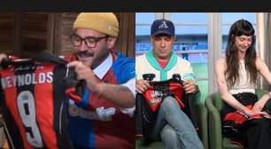 Elenco de Ted Lasso recebe camisa do Vitória em divulgação de temporada; veja vídeo