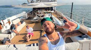 Após confusão no vestiário e provocações em jogo do Santos, Neymar 'cutuca' presidente do Remo em iate com a família: 'Vagabundiando'