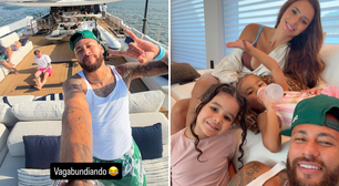 Neymar debocha de polêmica após classificação do Santos e posta foto em iate: 'Vagabundiando'