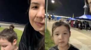 Menina russa se surpreende ao ganhar doces e bolo em aniversário em SP