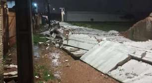 Ciclone-bomba derruba muro de presídio em Pelotas durante temporal