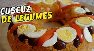 Cuscuz de legumes com fubá pré-cozido: uma refeição leve e nutritiva, ideal para o café da manhã do Dia dos Pais
