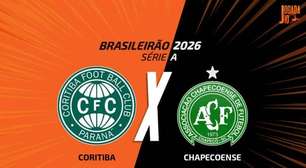Coritiba x Chapecoense: onde assistir, escalações e arbitragem