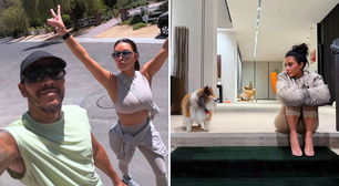 Lewis Hamilton publica novas fotos com Kim Kardashian em momento de descanso