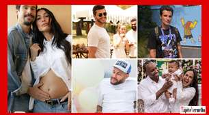 Dia dos Pais: veja looks de papais famosos em chá de bebê, batizado e aniversários