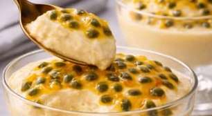 Mousse de maracujá com chocolate branco: seu pai merece
