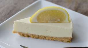 Cheesecake de limão fit: cremoso, leve e fácil de preparar