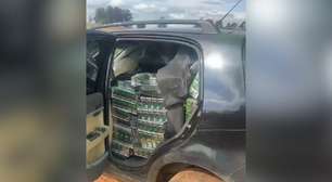 Motorista uruguaio atola carro na fuga e é preso com 10 mil maços de cigarros em Rosário do Sul