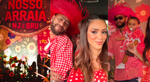 Painel de LED, igrejinha, touro mecânico e prendas de luxo: os detalhes do arraiá fora de época de Neymar e Bruna Biancardi montado em apenas 48 horas