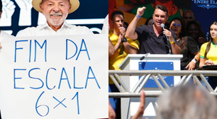 Lula e Flávio Bolsonaro miram voto feminino em discursos em SP; presidente critica Faria Lima