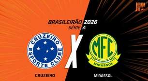 Cruzeiro x Mirassol, AO VIVO, com a Voz do Esporte, às 9h30