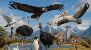 Entre as maiores: aves que impressionam pelo porte e pela envergadura.
