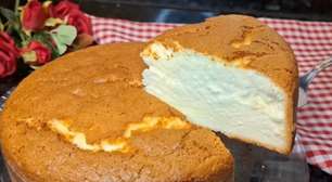 Receita de bolo algodão com apenas 3 ingredientes: massa muito fofinha, não leva farinha de trigo e desmancha na boca