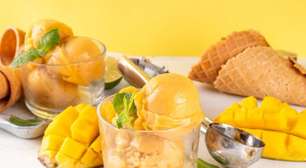 Sorvete de manga light: cremoso, fácil e feito com fruta