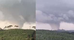 Tornado assusta moradores e causa destruição no Paraná; veja imagens do fenômeno