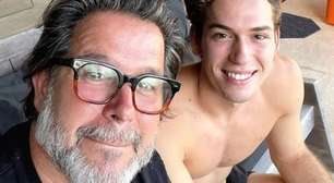 Murilo Benício é fotografado com filho gato em restaurante no Rio