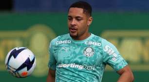 Vitor Roque amplia jejum de gols com a camisa do Palmeiras