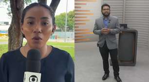 Repórter rebate ao vivo apresentador de telejornal da Globo após pergunta pessoal: 'Não vou pesar o clima'