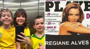 Regiane Alves, 47 anos: "Não me arrependo porque, se a gente voltar no tempo, a Playboy tinha uma coisa muito de status"