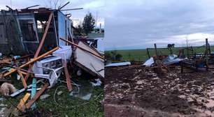 Tornado no Paraná deixa rastro de destruição; morador mostra árvores sendo arrancadas pelo fenômeno