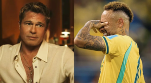 Brad Pitt detona atuação de Neymar em campo e ironiza craque: 'Precisa de ajuda'