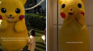 Amanda Kimberlly se fantasia de Pikachu para realizar sonho da filha com Neymar: 'Aqui estamos'