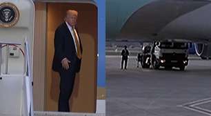 Trump foi colocado escondido em caminhão para trocar de avião na Turquia após ameaça do Irã
