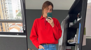 Sasha prova ar fashion da calça jeans reta à la anos 90: 'tem uma pegada meio vintage'