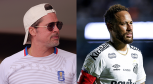 Brad Pitt quer dar aulas de atuação para Neymar aprender a simular faltas