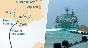 O "cordão umbilical" da energia marroquina: um cabo de 29 quilômetros que liga o país à Espanha