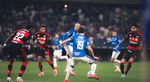 A publicação do Flamengo após o empate contra o Cruzeiro, pela Libertadores