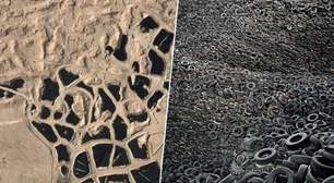 O Kuwait enterrou tantos pneus no deserto que uma mancha negra ficou visível do espaço; a solução acabou sendo um desastre
