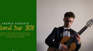 Violonista italiano Andrea Roberto realiza turnê de norte a sul do Brasil