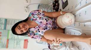 Sara luta para recuperar a mobilidade e cuidar dos filhos após amputação