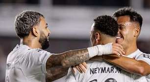 Cuca se rende a Neymar e destaca força da dupla com Gabigol